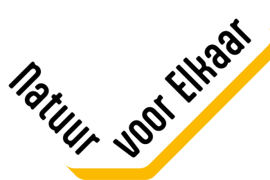 Logo Natuur voor Elkaar 2025 - wit-geel