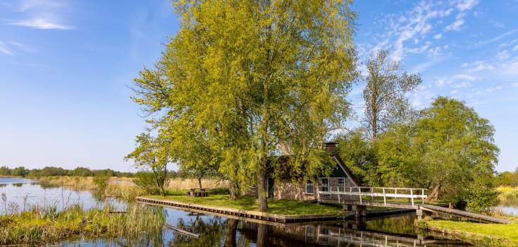 Weerribben laagveen, veenhuisje