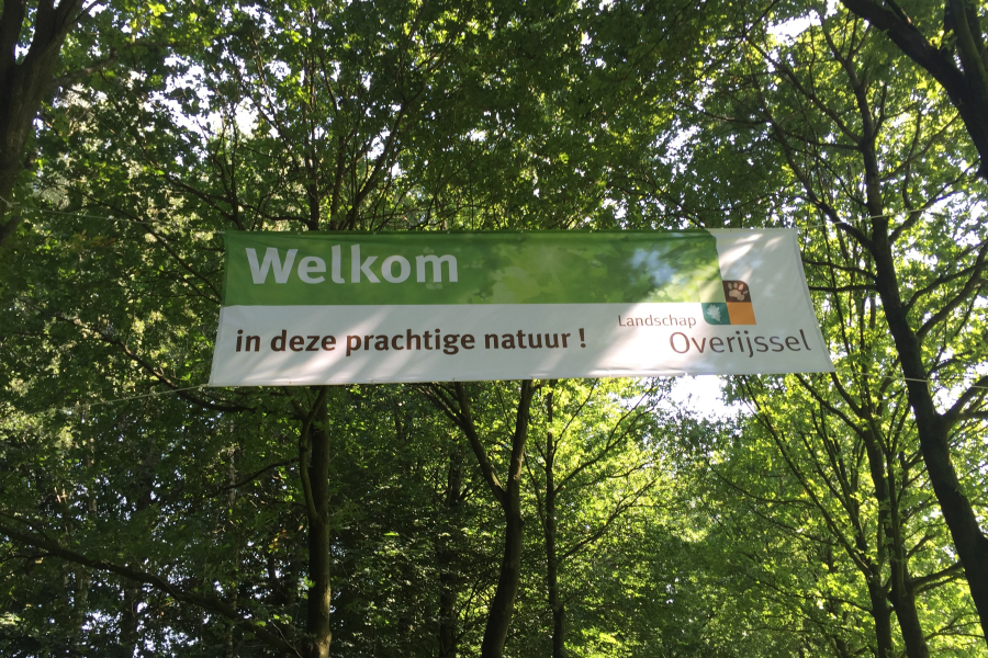 Welkom in de natuur vlag